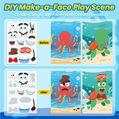 PARTYWIND jelly sticker sheets close-up, washable and reusable for creativity.