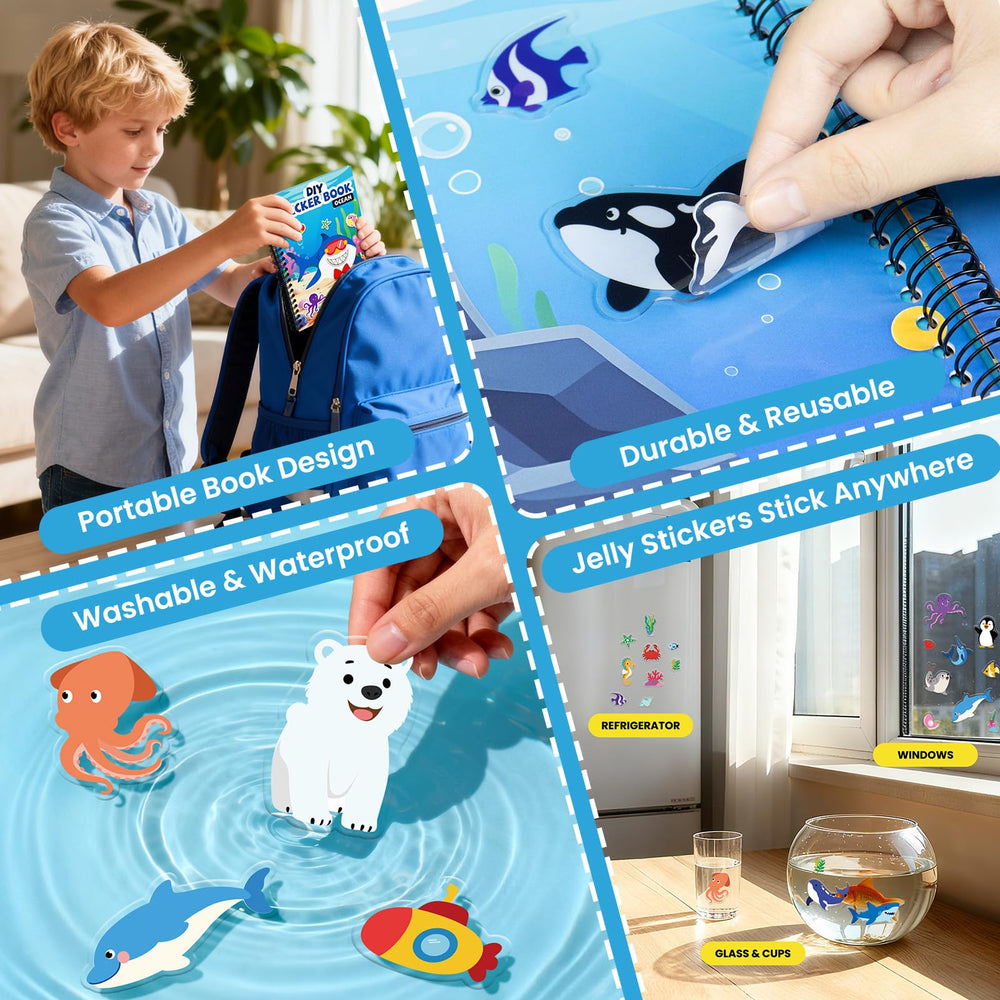 PARTYWIND portable sticker book ideal for toddlers on the go.