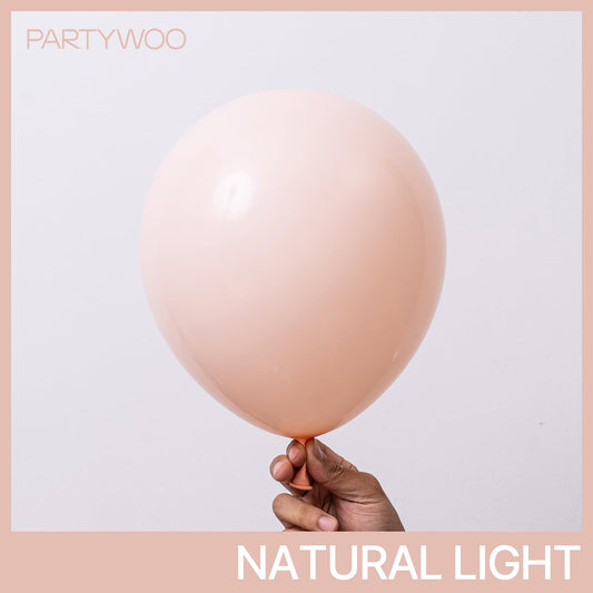 PartyWoo 18-inch peach balloons add bold color to arches and focal decor.