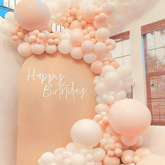 PartyWoo 5-inch peach balloons for small details and confetti displays.