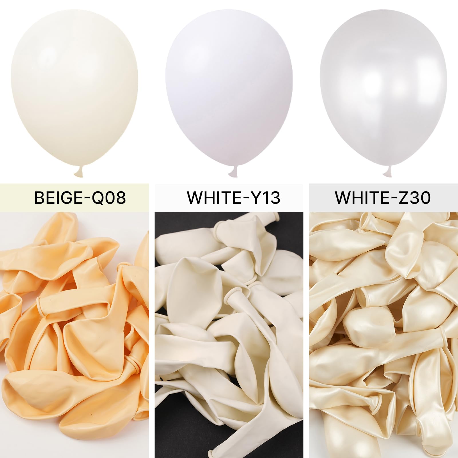 PartyWoo 5 inch white balloon perfect tiny accents