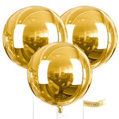 PartyWoo 50 inch gold foil balloons for striking party backdrops and photo-worthy moments.