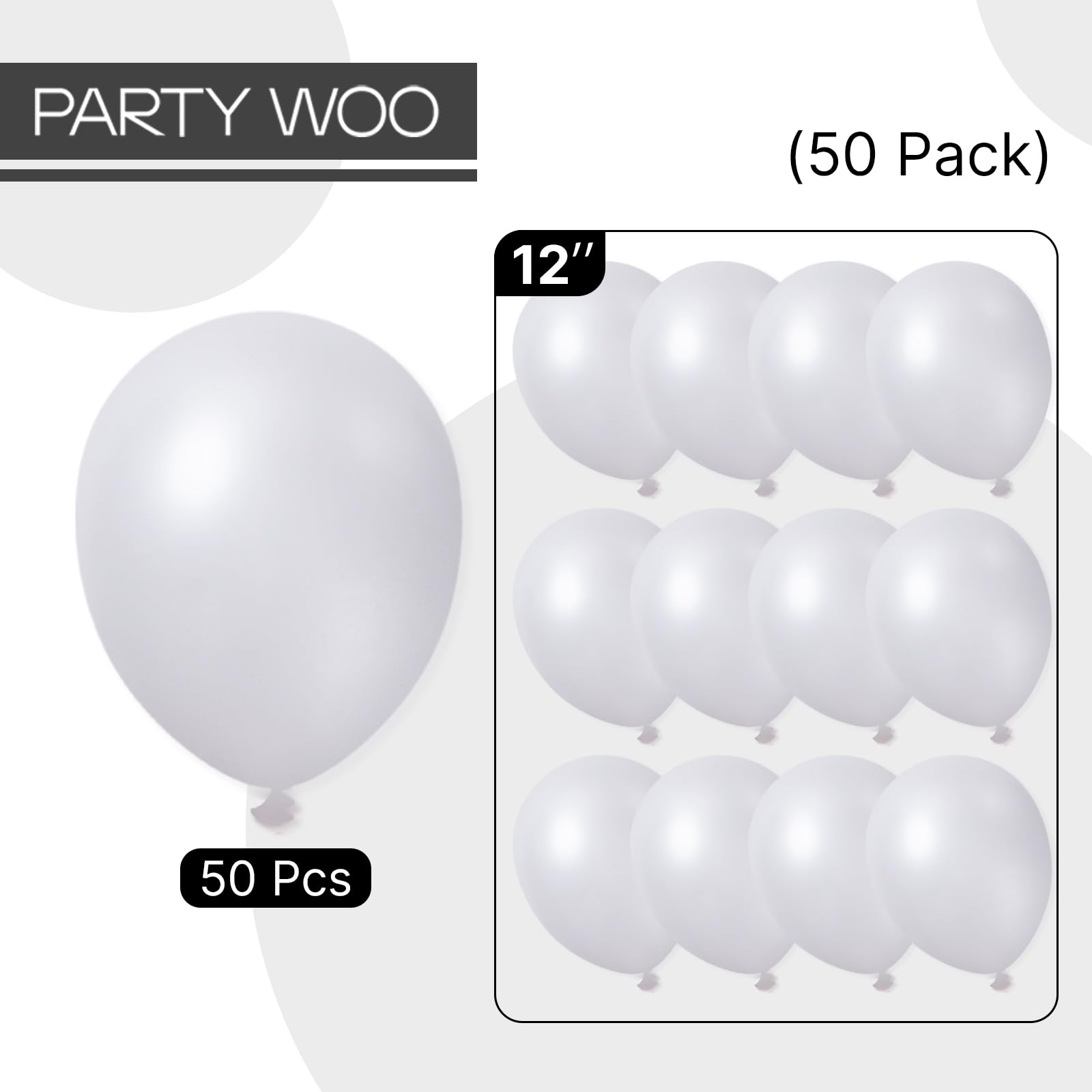 Air-filled PartyWoo balloons maintain fullness for extended displays.