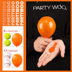 PartyWoo air-vs-helium fill duration comparison for planning.