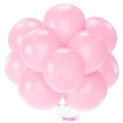 PartyWoo baby pink balloons 18in pack for baby shower decorations