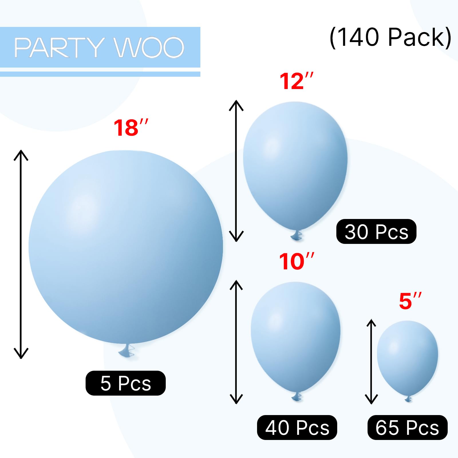 PartyWoo baby shower blue decor enhances a gentle, celebratory ambiance.