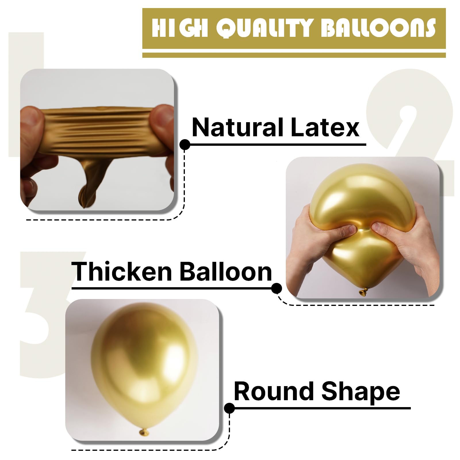 PartyWoo balloons with standard necks inflate quickly for setup.