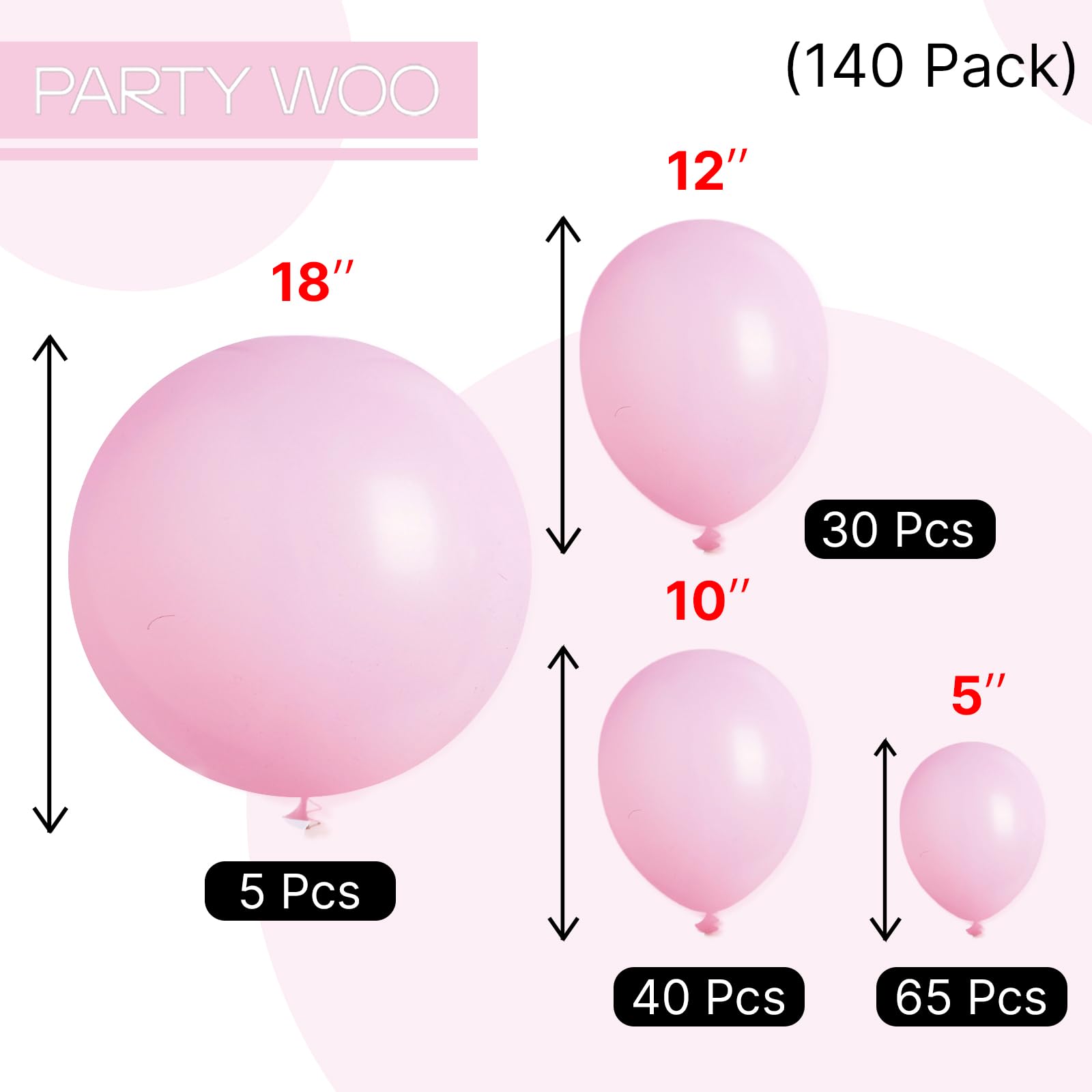 PartyWoo baby shower pink decor for warm, inviting celebrations.