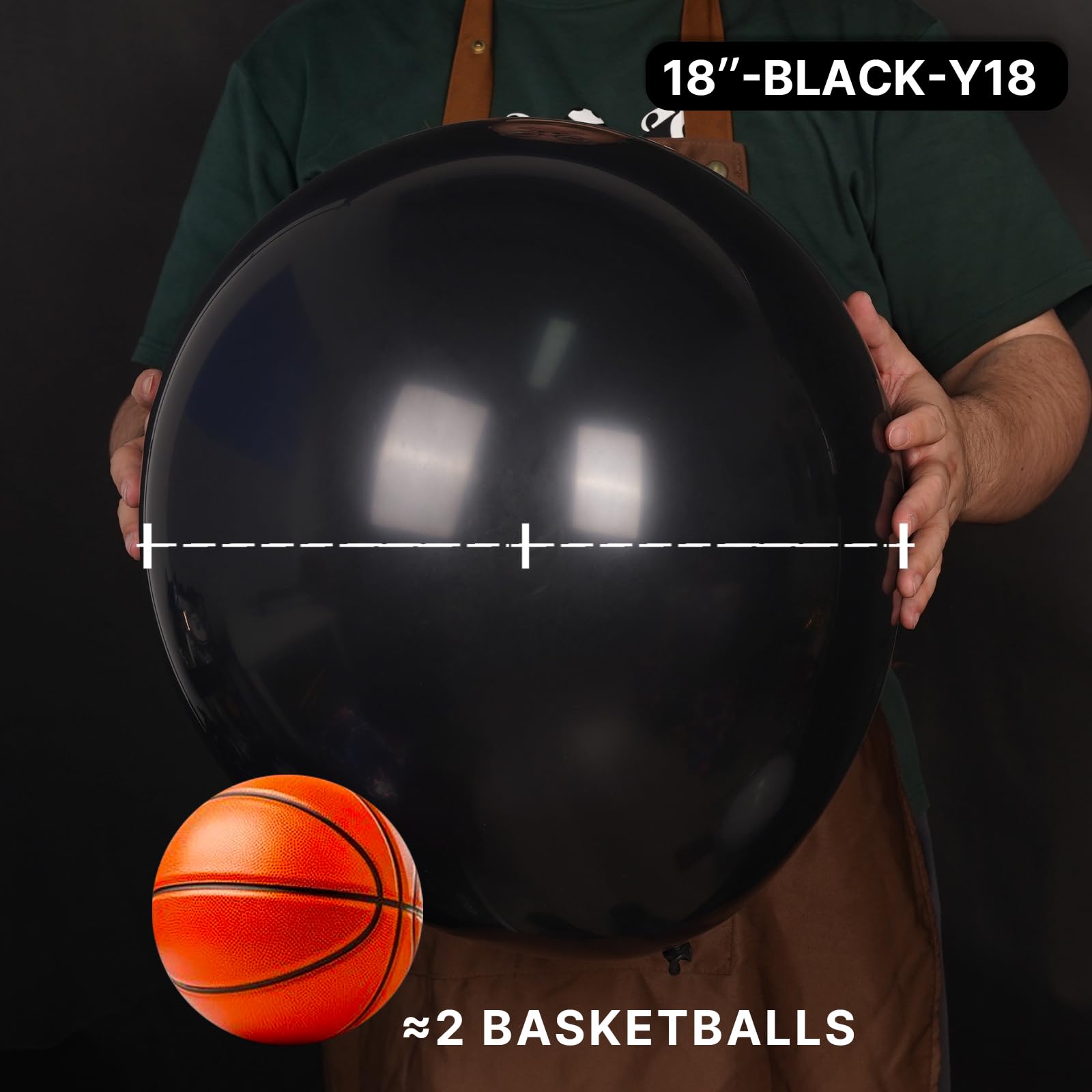 PartyWoo black balloons create a dramatic arch decor for celebrations.