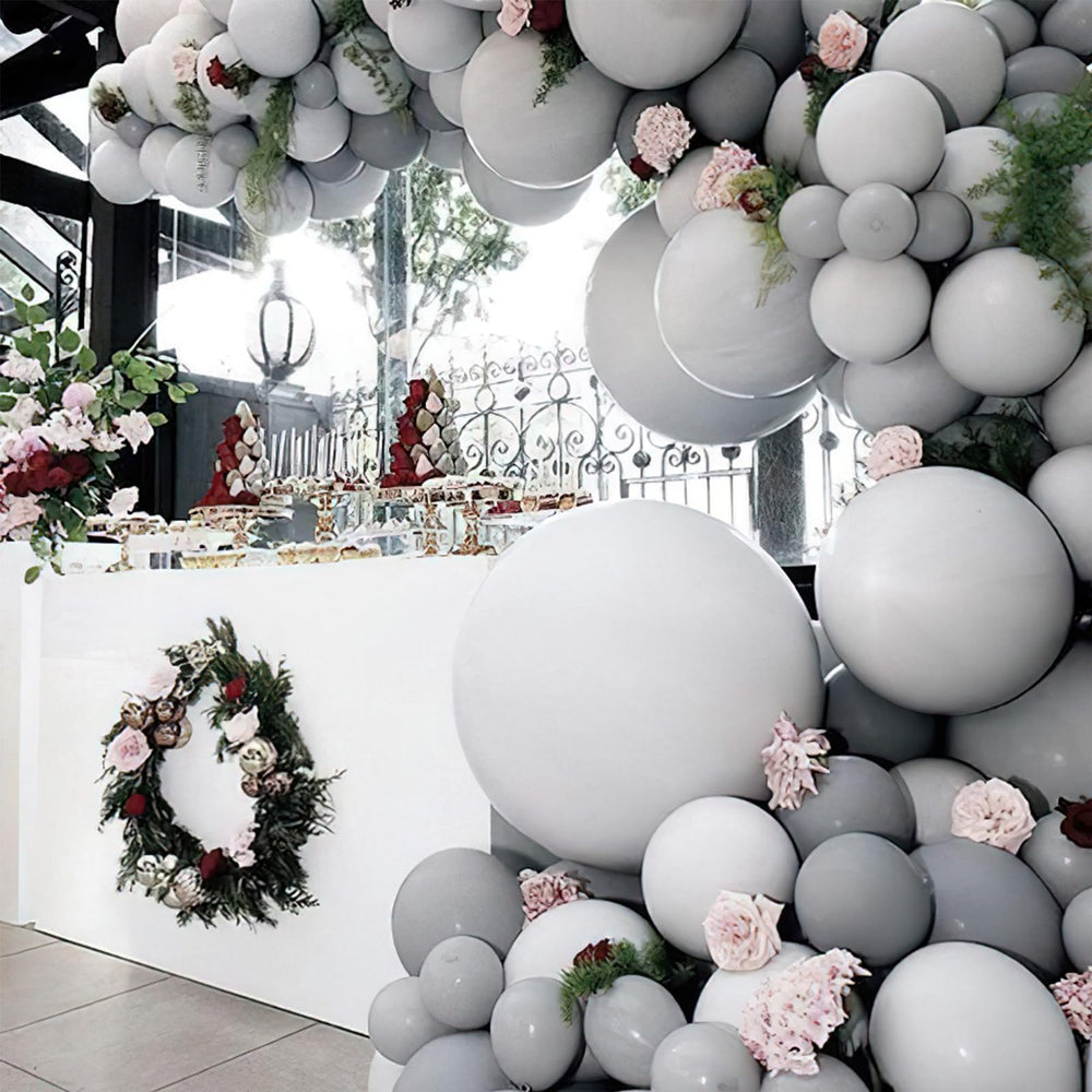PartyWoo gray balloon arch garland kit for dramatic event decor
