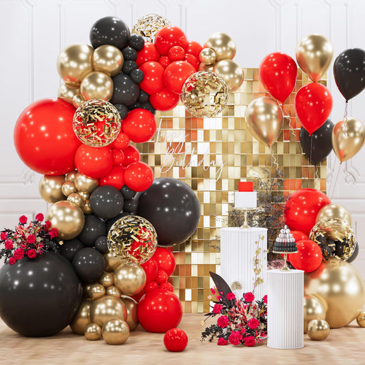 PartyWoo balloon arch kit setup creates a dramatic, photo-ready backdrop for celebrations.
