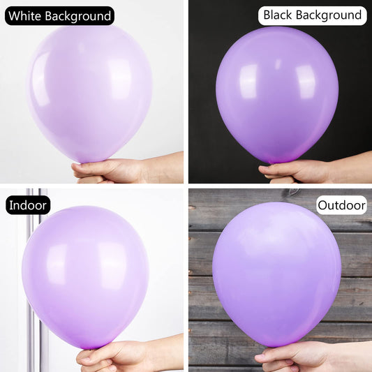 PartyWoo balloon garland setup with lavender balloons for elegant accents