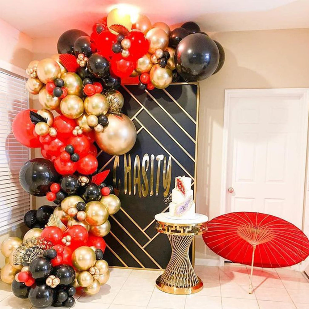 PartyWoo balloon garland setup showcases versatile party decor ideas