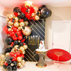 PartyWoo balloon garland setup showcases versatile party decor ideas