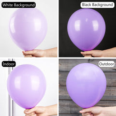 PartyWoo balloon garland setup with lavender balloons for elegant accents