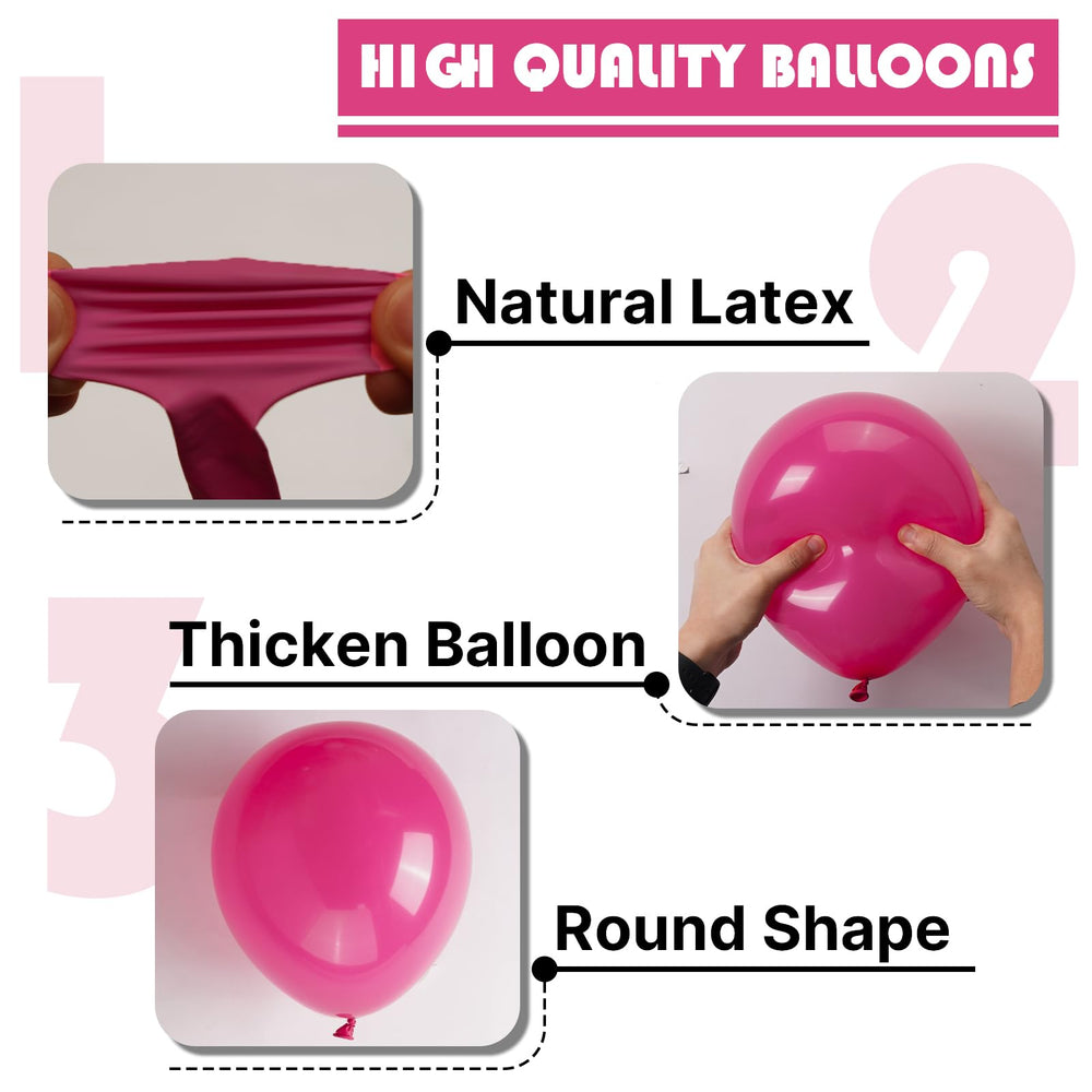 PartyWoo thick latex balloons showcase durable texture and lasting fullness.