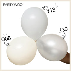 PartyWoo beige balloons 5-inch, tiny accents for confetti-like touches.