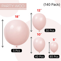 PartyWoo birthday celebration setup with durable latex balloons.