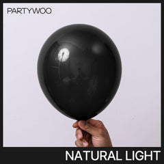 PartyWoo black balloons 12inch set adds elegant garland accents