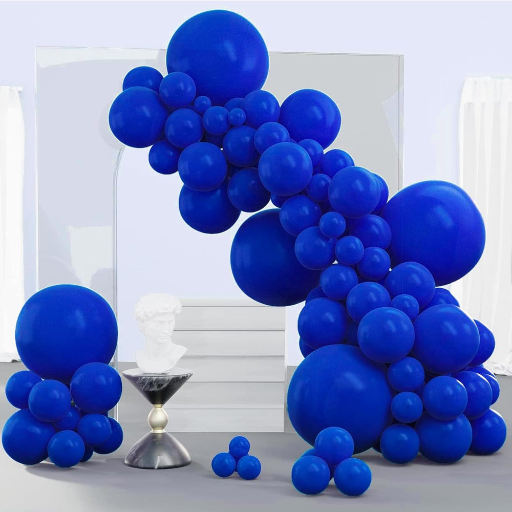 PartyWoo blue balloons 18-inch for bold arches and centerpieces.