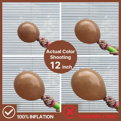 PartyWoo brown balloon 10inch ideal for playful table centerpieces.