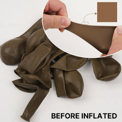 PartyWoo brown balloon 12inch versatile for garlands and balloon arches.