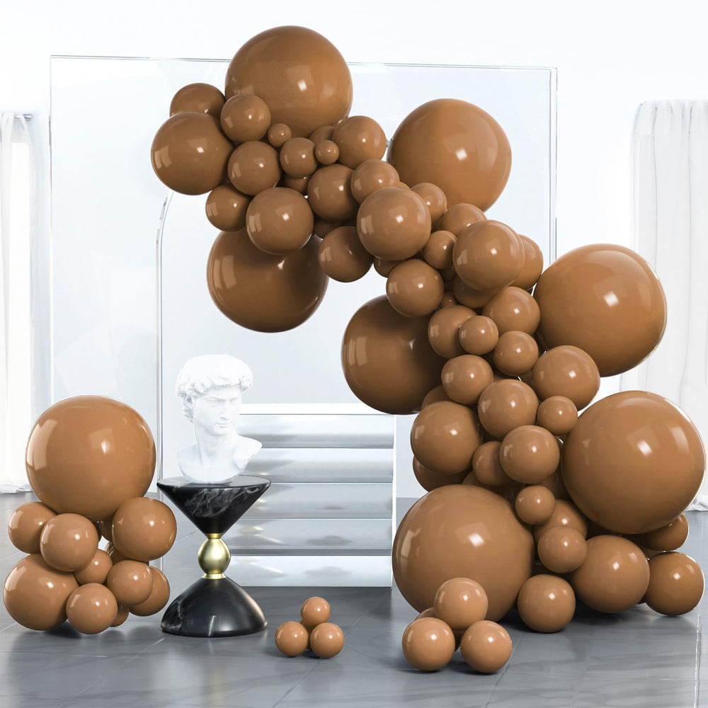 PartyWoo brown balloon 18inch for bold wedding and party decor.