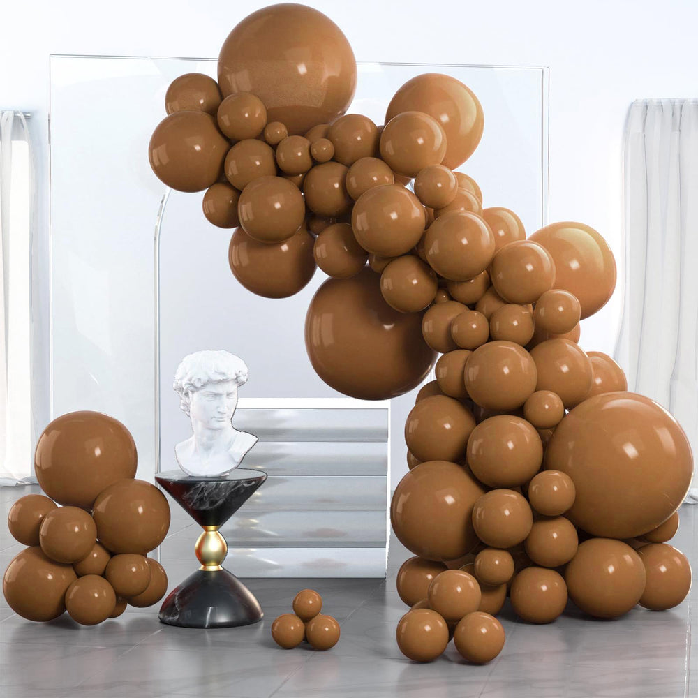 PartyWoo brown 18-inch balloons for bold wedding arch or centerpiece