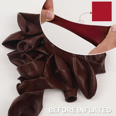 PartyWoo Burgundy 12-inch balloons ready for garland installations at celebrations