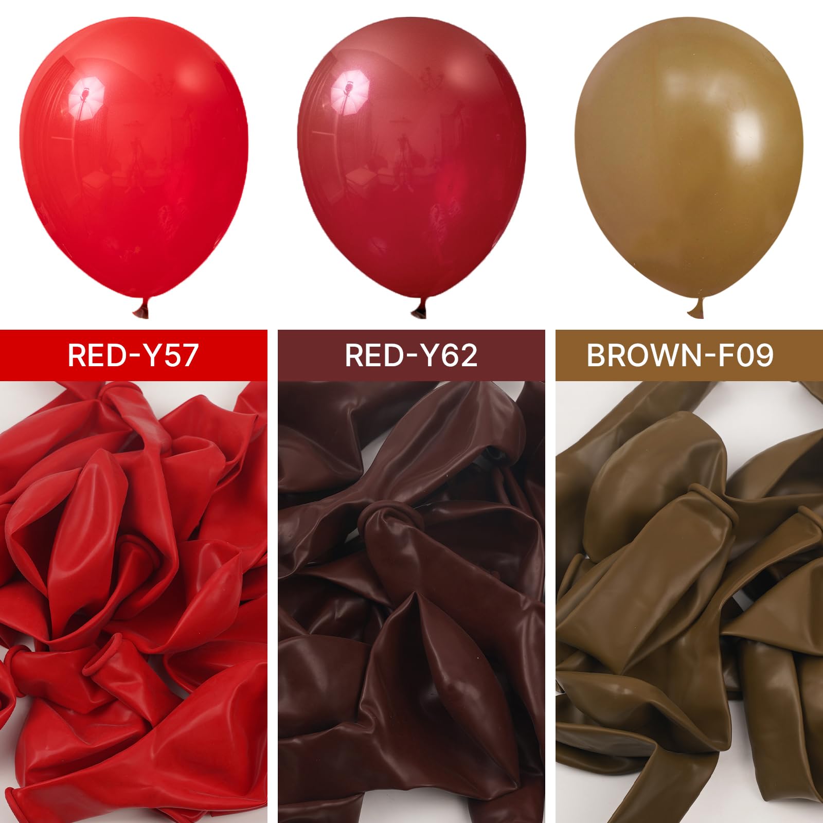 PartyWoo Burgundy balloons arranged into arch garland for events