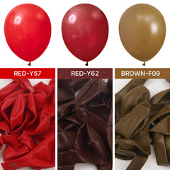 PartyWoo Burgundy balloons arranged into arch garland for events
