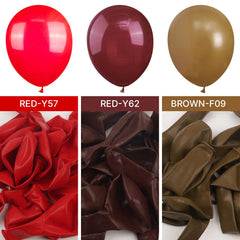 PartyWoo burgundy birthday balloons decor for festive home celebrations.