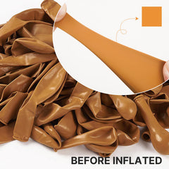 PartyWoo 12-inch burnt orange balloons ideal for quick garlands and celebratory decor