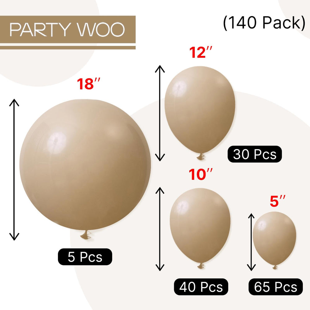 PartyWoo cream balloons wedding decor inspiration for elegant ceremonies and receptions.