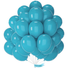 PartyWoo dark teal balloons 12-inch pack ready for vibrant party decor.