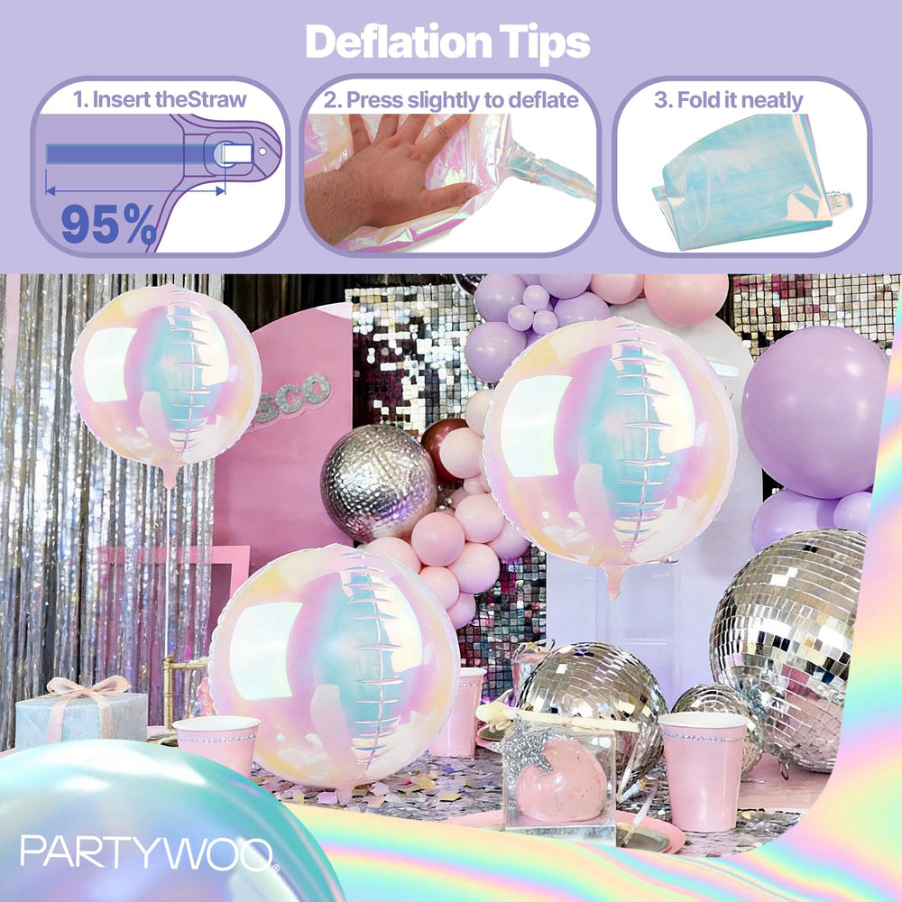 PartyWoo durable foil balloons endure handling from setup to celebration.
