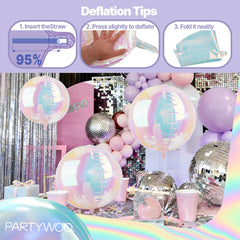 PartyWoo durable foil balloons endure handling from setup to celebration.