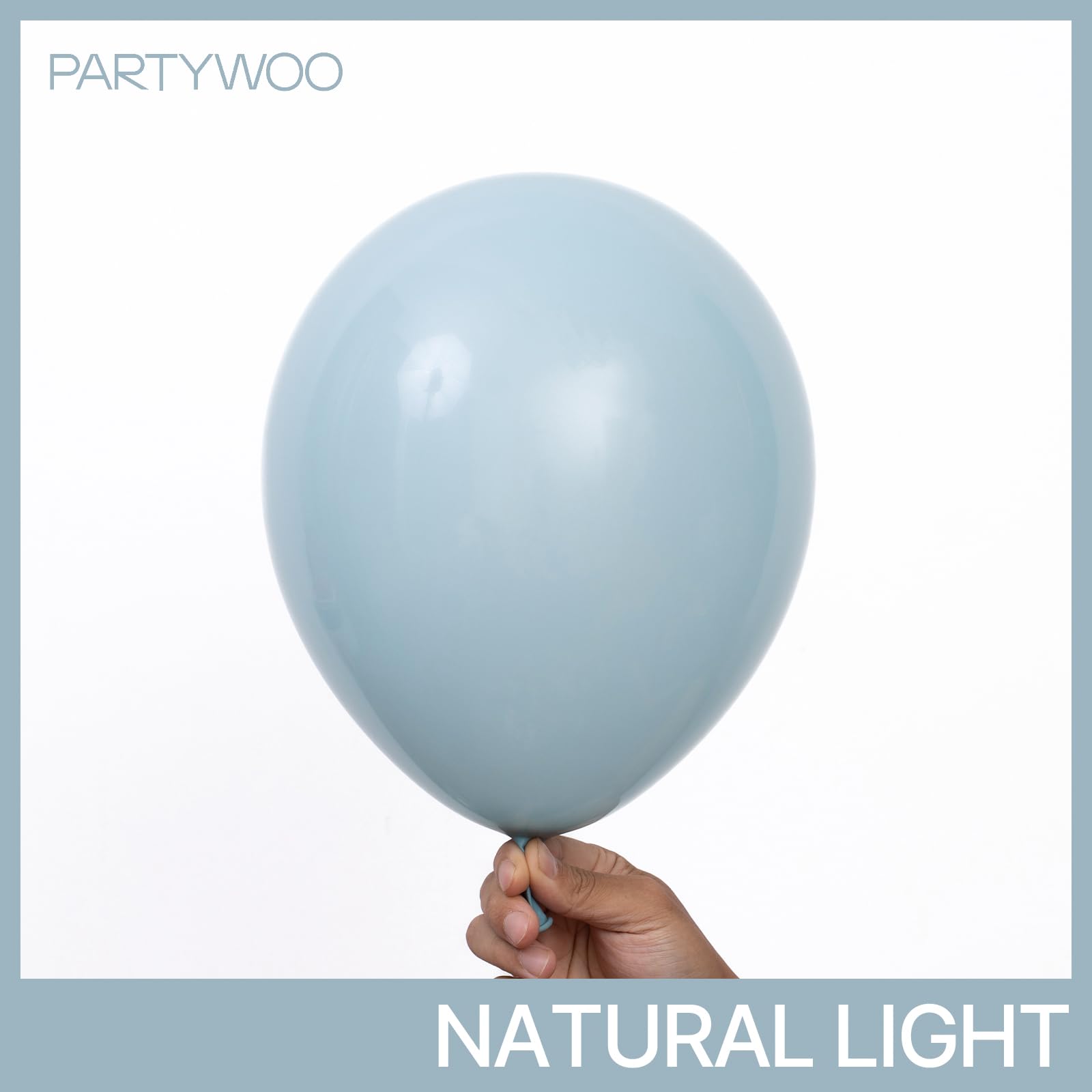 PartyWoo dusty blue balloons 10inch versatile for arches and accents