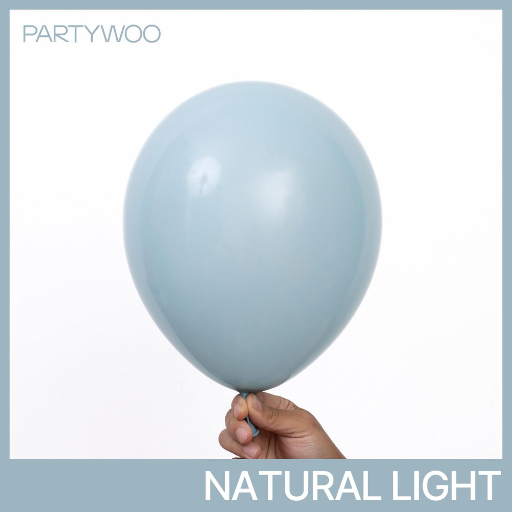 PartyWoo dusty blue balloons 10inch versatile for arches and accents