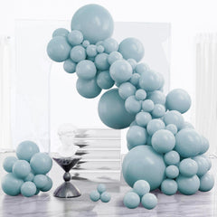 PartyWoo dusty blue balloons 18inch for elegant arch displays