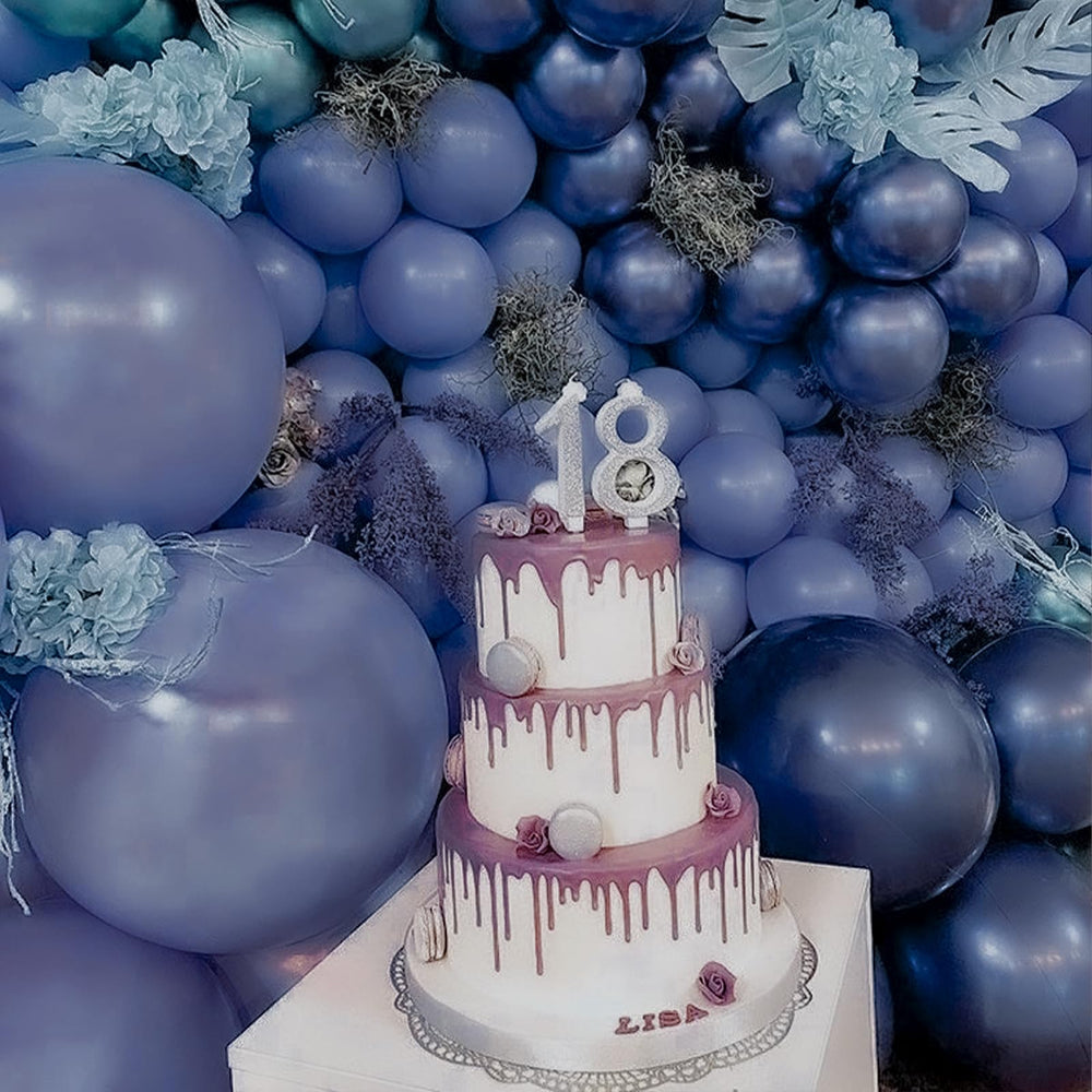 PartyWoo dusty blue balloons ambient décor for photo-worthy celebrations.