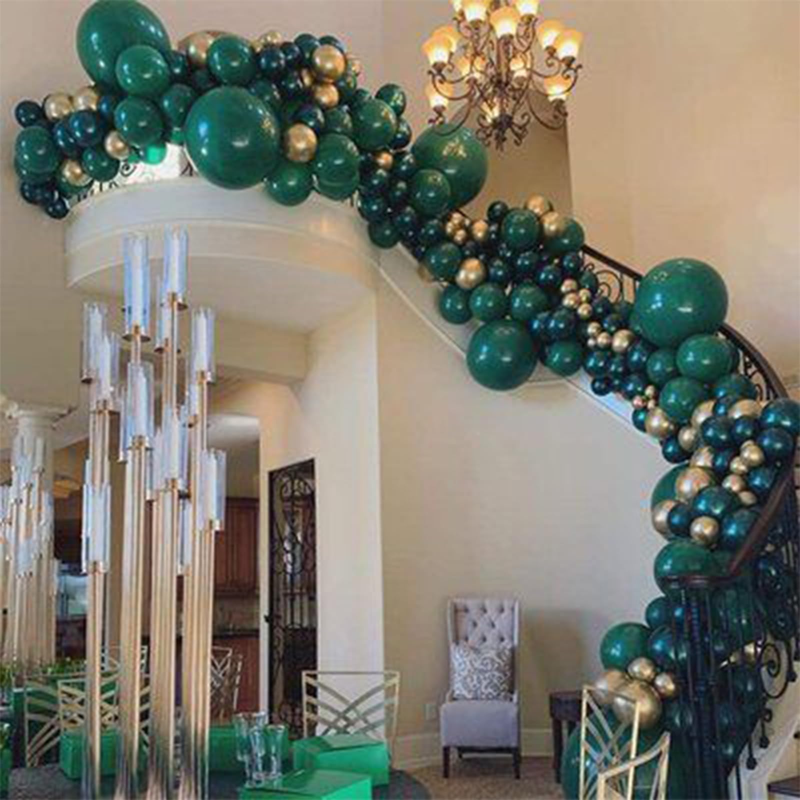 PartyWoo premium latex balloons provide lasting color for celebrations.