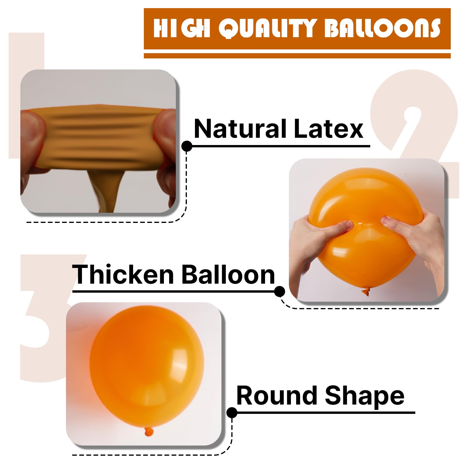 PartyWoo fall party scene shows inviting, festive atmospheres using burnt orange balloons