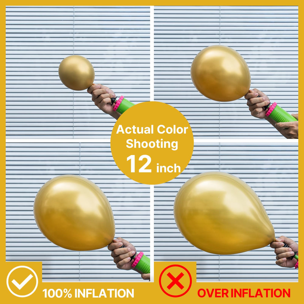PartyWoo gold 5-inch balloons fill small spaces and assemble lush clusters