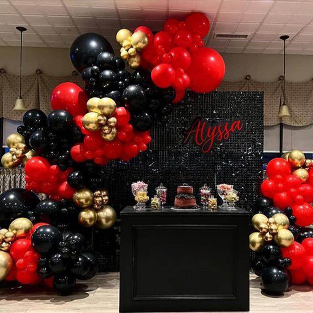 PartyWoo gold confetti balloons 12-inch sparkle for festive moments.