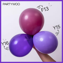 Graduation decor with PartyWoo purple balloons for celebratory flair