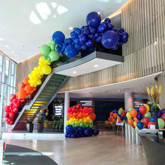 PartyWoo graduation fiesta balloons create bold color statements.