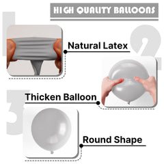 PartyWoo gray decor kit suitable for baby showers and weddings