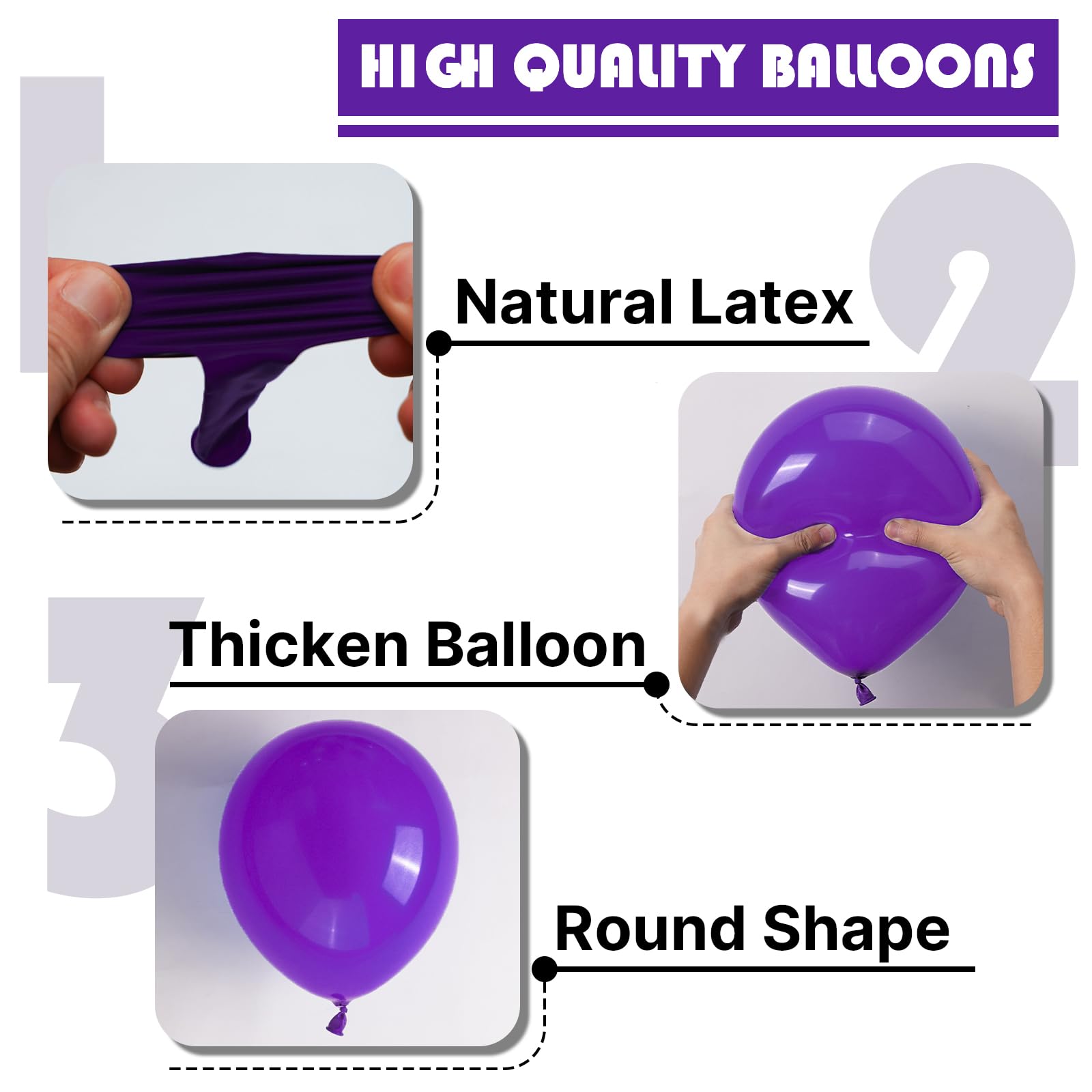 Halloween party decor featuring PartyWoo dark purple balloons