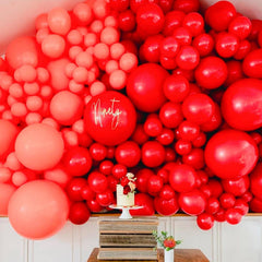 PartyWoo helium-filled red balloons offer lightweight float for celebrations.